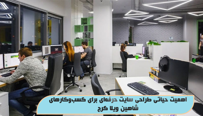 اهمیت حیاتی طراحی سایت حرفه‌ای برای کسب‌وکارهای شاهین ویلا کرج